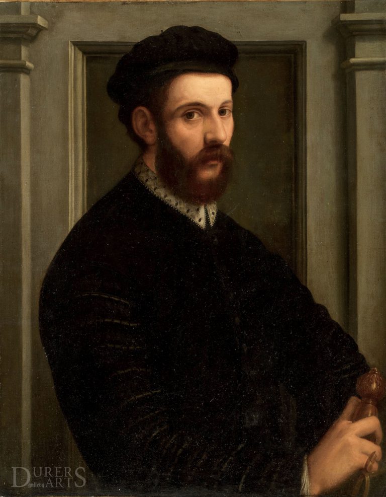 A Young Man possible self-portrait ca. 1554 attributed to Francesco Salviati  Durer Arts Florence